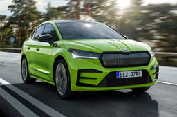 Skoda Enyaq Coupe vRS front quarter